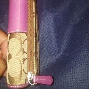 Coach wallet with checkbook holder